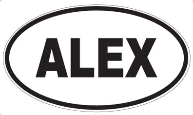 ALEX - Oval Magnet
