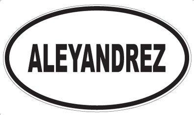 ALEYANDREZ - Oval Magnet