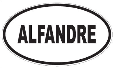 ALFANDRE - Oval Sticker