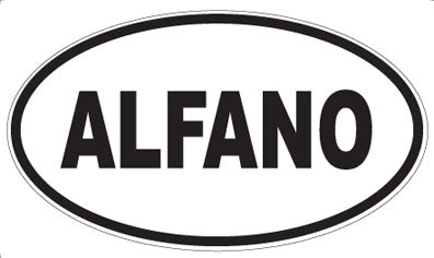 ALFANO - Oval Sticker