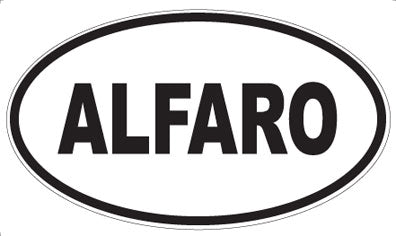 ALFARO - Oval Sticker