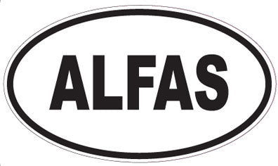 ALFAS - Oval Sticker