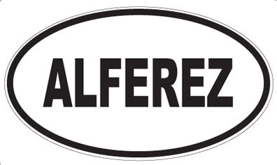 ALFEREZ - Oval Sticker