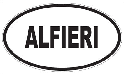 ALFIERI - Oval Sticker