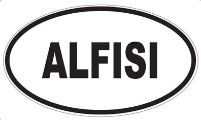 ALFISI - Oval Sticker