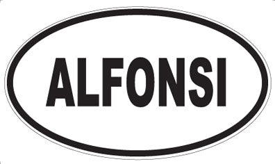 ALFONSI - Oval Sticker