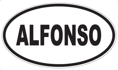 ALFONSO - Oval Magnet