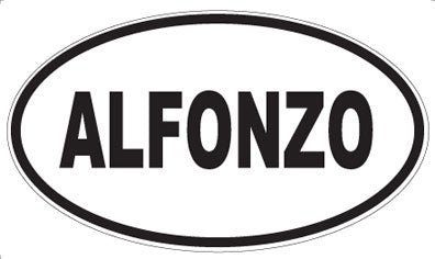 ALFONZO - Oval Sticker