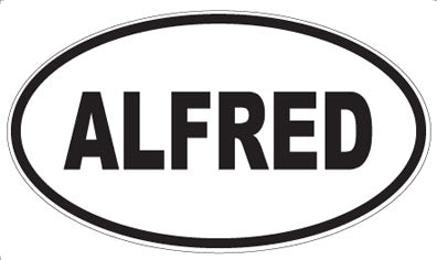ALFRED - Oval Sticker