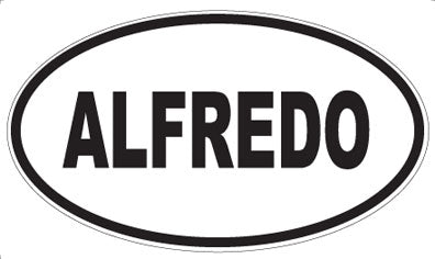 ALFREDO - Oval Magnet