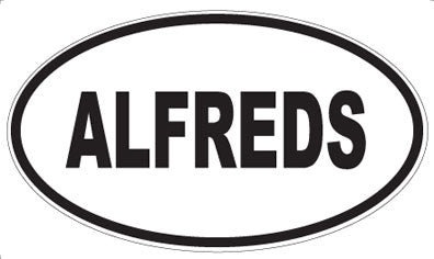 ALFREDS - Oval Sticker