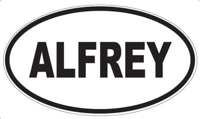 ALFREY - Oval Sticker