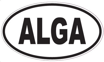 ALGA - Oval Sticker