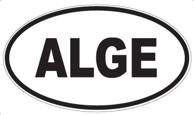 ALGE - Oval Sticker