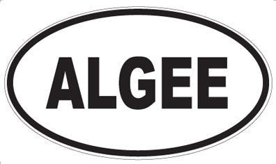 ALGEE - Oval Sticker