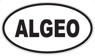 ALGEO - Oval Sticker