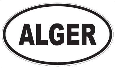 ALGER - Oval Sticker