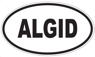 ALGID - Oval Sticker
