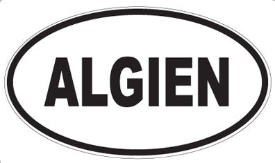 ALGIEN - Oval Sticker