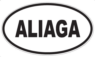ALIAGA - Oval Sticker