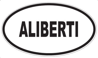 ALIBERTI - Oval Sticker