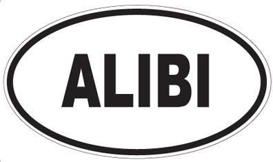 ALIBI - Oval Sticker