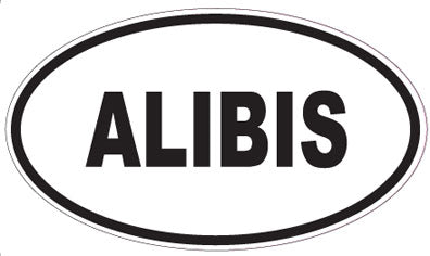 ALIBIS - Oval Sticker