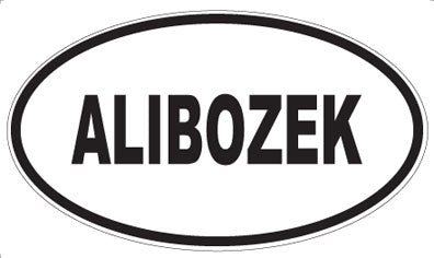 ALIBOZEK - Oval Sticker