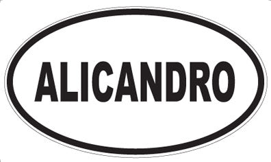 ALICANDRO - Oval Sticker