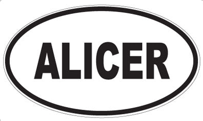 ALICER - Oval Sticker