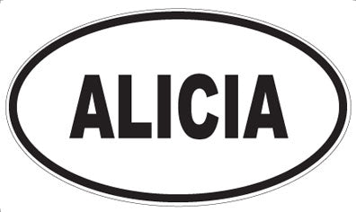 ALICIA - Oval Magnet