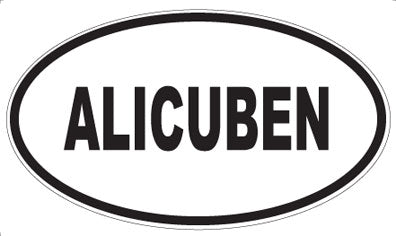 ALICUBEN - Oval Sticker