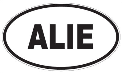 ALIE - Oval Sticker