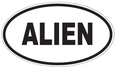 ALIEN - Oval Sticker