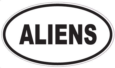 ALIENS - Oval Sticker