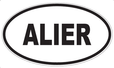 ALIER - Oval Sticker