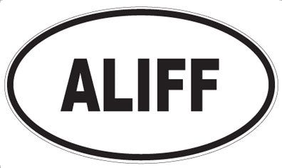ALIFF - Oval Sticker