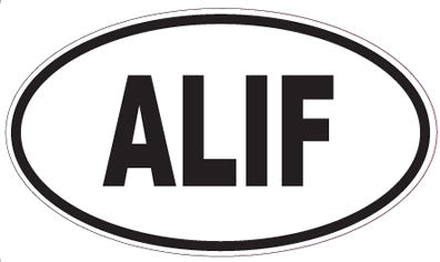 ALIF - Oval Sticker