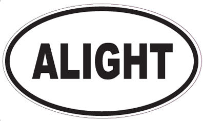 ALIGHT - Oval Sticker