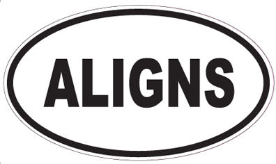 ALIGNS - Oval Sticker