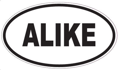 ALIKE - Oval Sticker