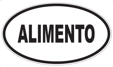 ALIMENTO - Oval Sticker