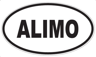 ALIMO - Oval Sticker