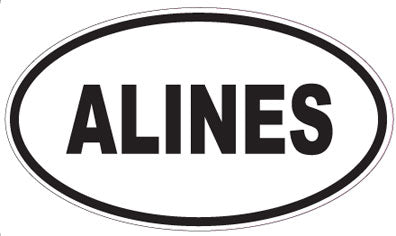 ALINES - Oval Sticker