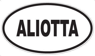 ALIOTTA - Oval Sticker