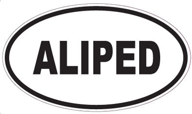 ALIPED - Oval Sticker