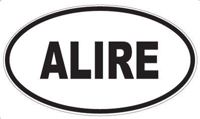 ALIRE - Oval Sticker