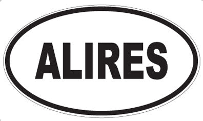 ALIRES - Oval Sticker