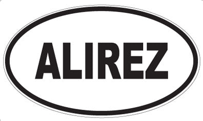 ALIREZ - Oval Sticker