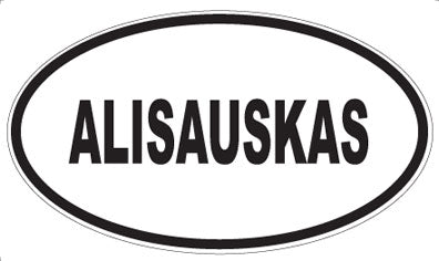 ALISAUSKAS - Oval Sticker